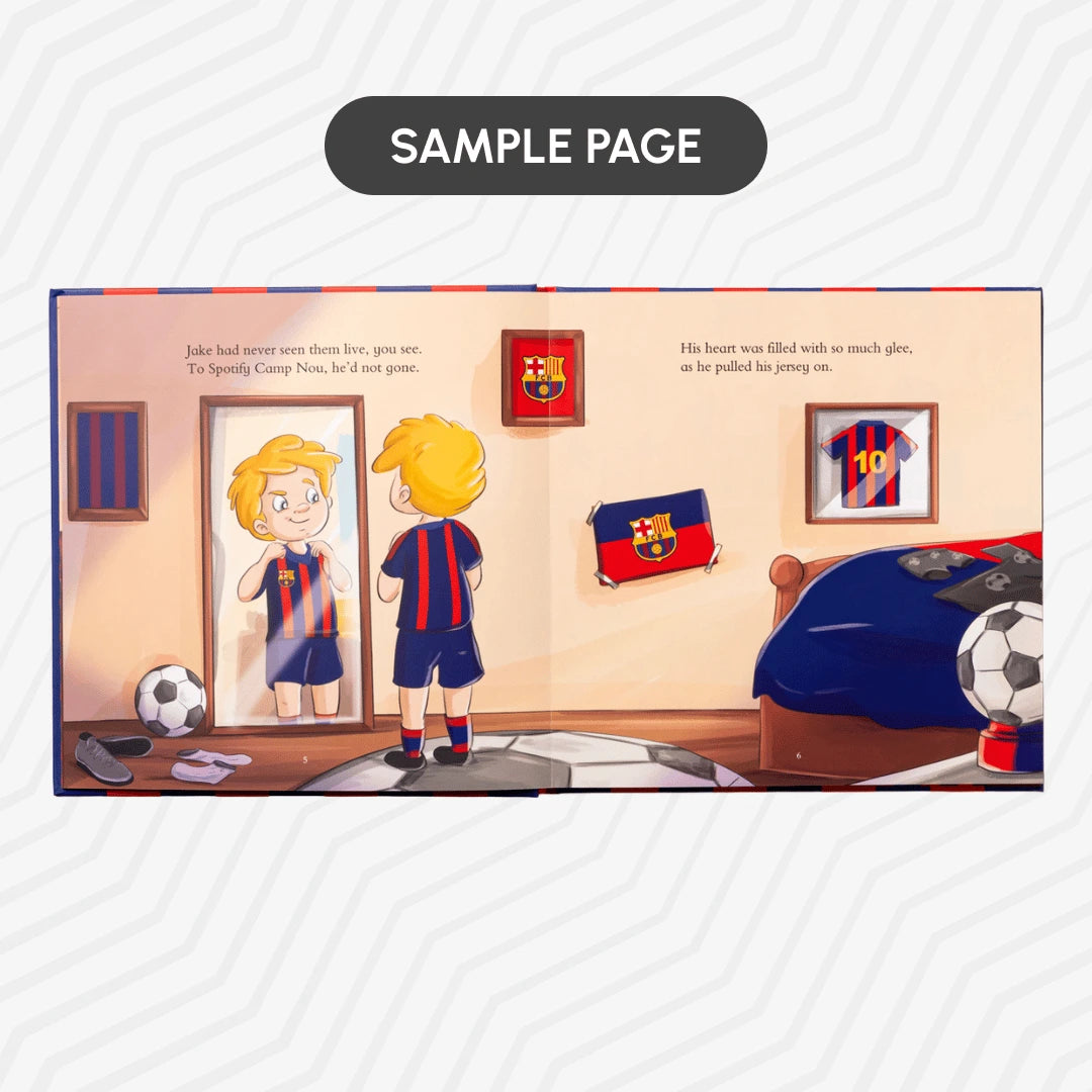 Personalisiertes Buch des FC Barcelona