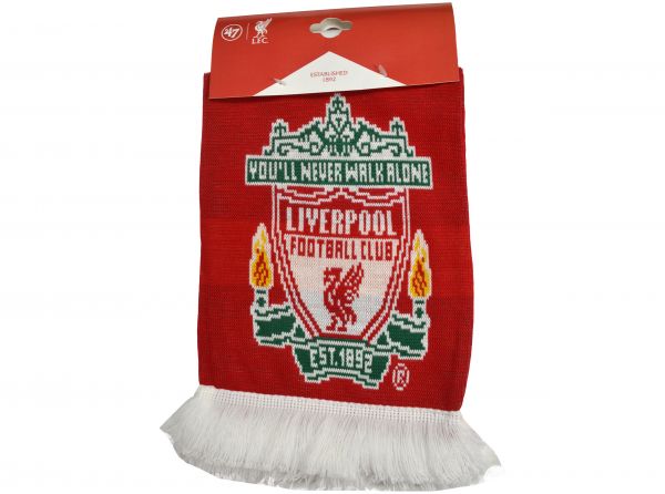 Liverpool FC Jacquard Knit Bar Scarf Red White