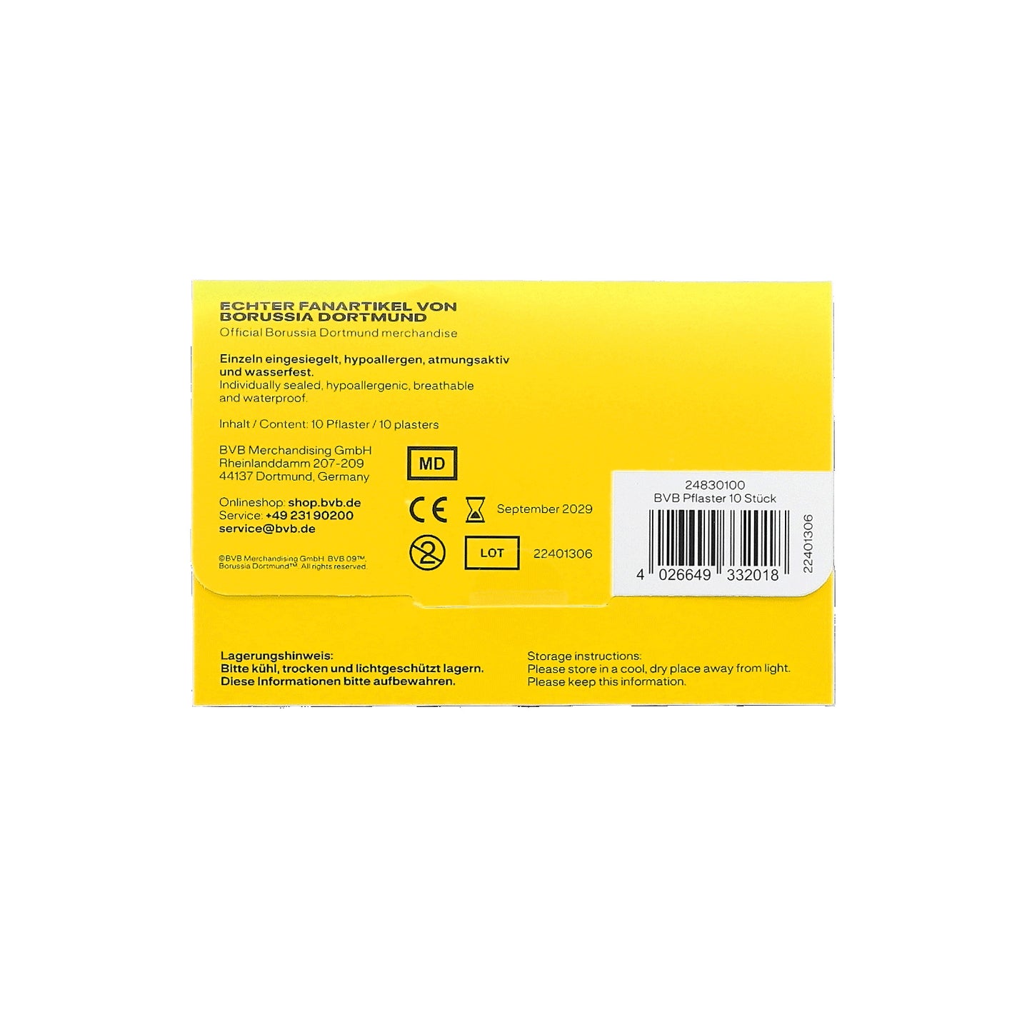 BVB Pflaster 10er Set