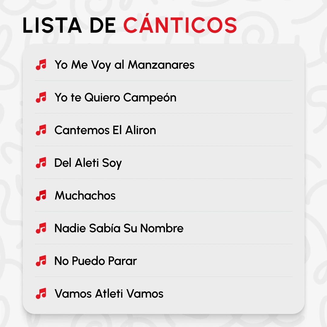 Atlético de Madrid Klangbuch für Fangesänge