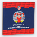 The Atlético de Madrid Personalised Book, hardback printed with the child's name and character.