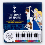 The Tottenham Hotspur Fan Chants Piano Book, cover and full colour-coded keyboard.