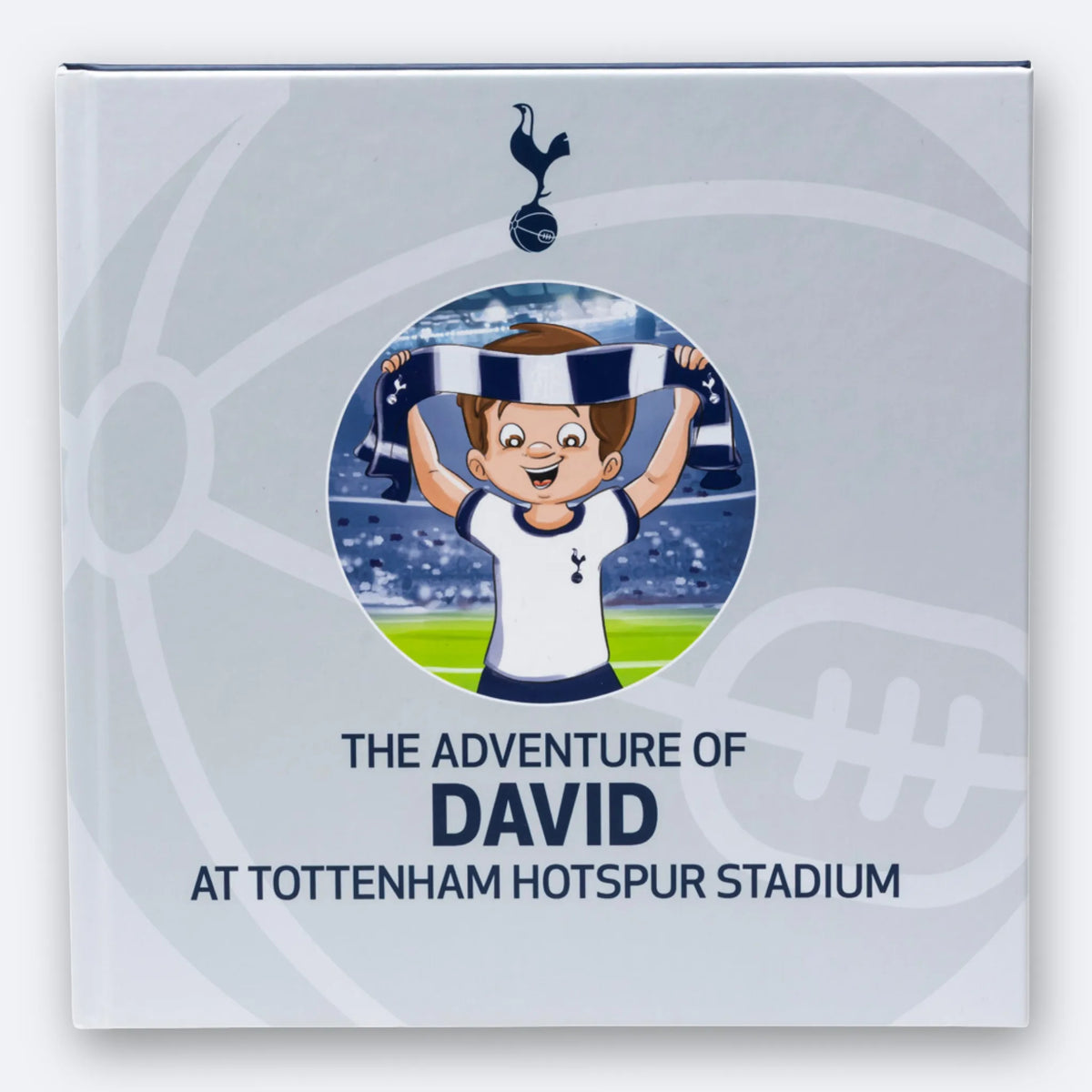 The Tottenham Hotspur Personalised Book, hardback cover printed with the child’s name and character.