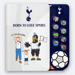 The Tottenham Hotspur Fan Chants Sound Book, cover and the eight illustrated sound buttons.