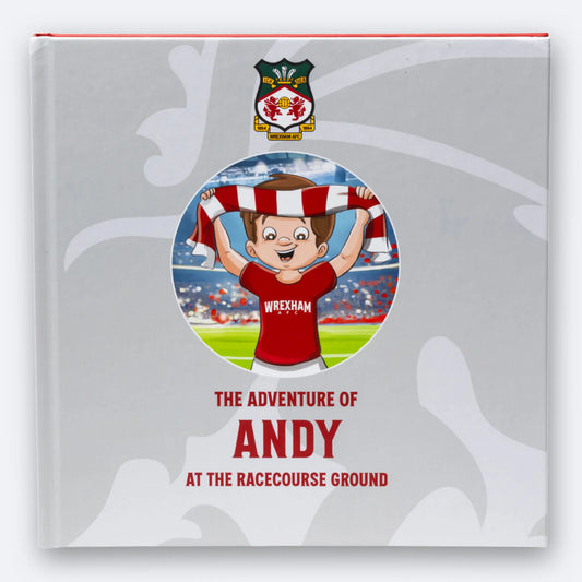 The Wrexham AFC Personalised Book, hardback cover printed with the child's name and character.